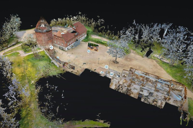 3D Scan Burg Plau am See