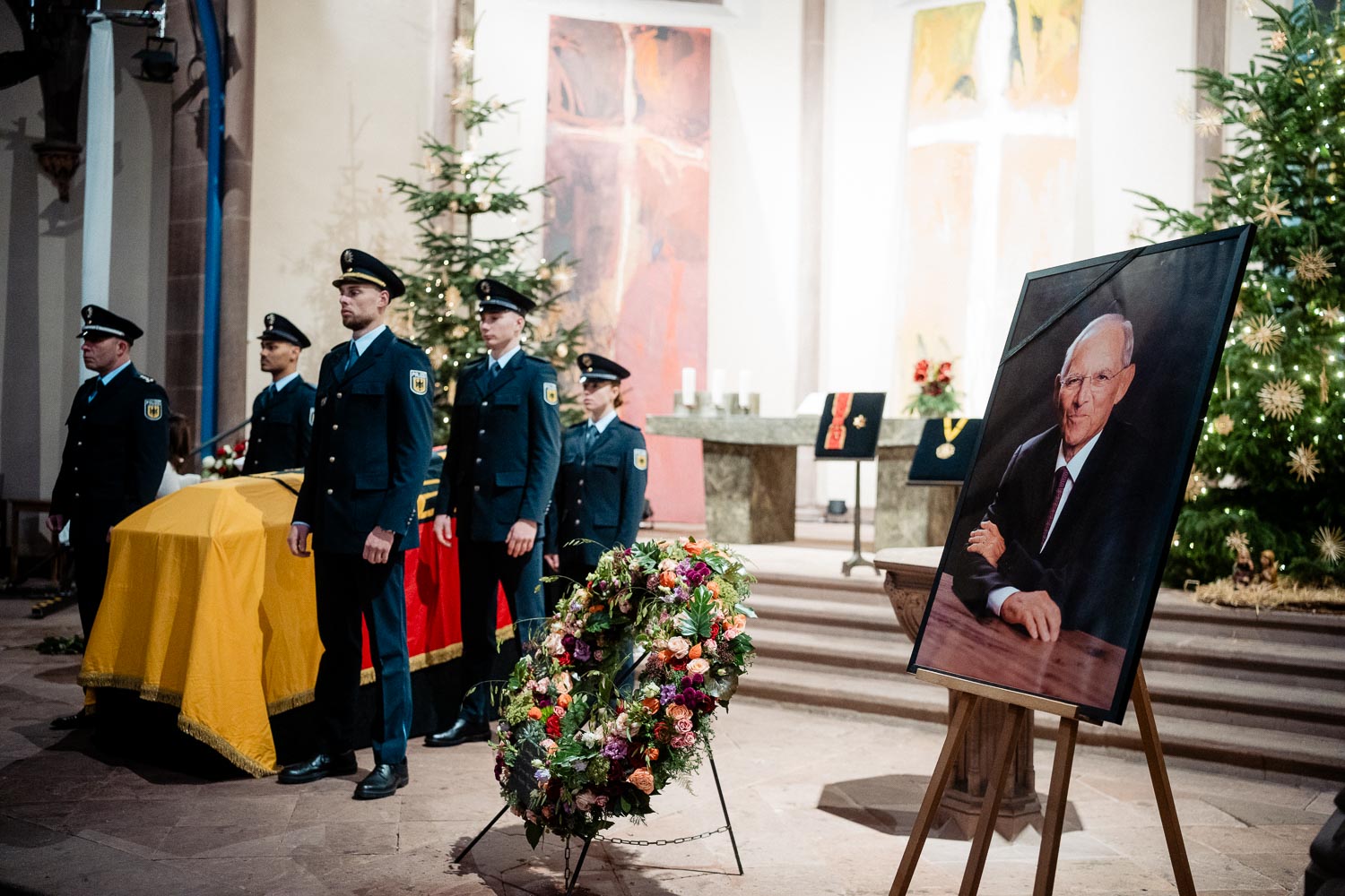 Fotoreportage Beerdigung, Wolfgang Schäuble