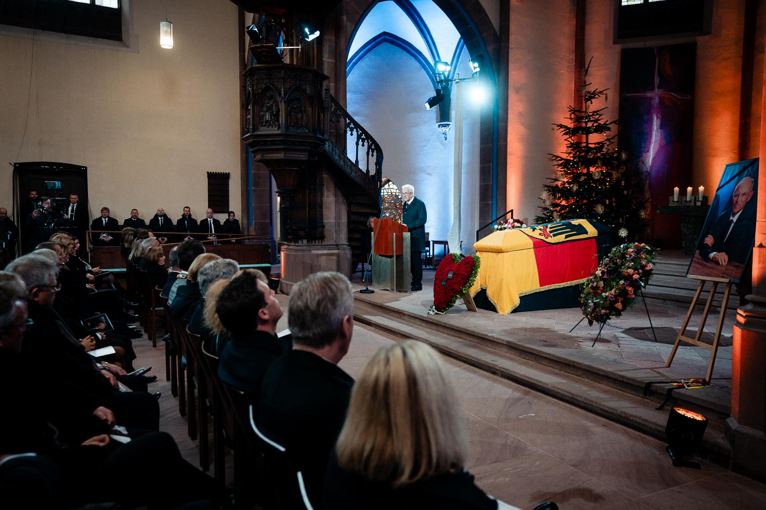 Fotoreportage Beerdigung, Wolfgang Schäuble