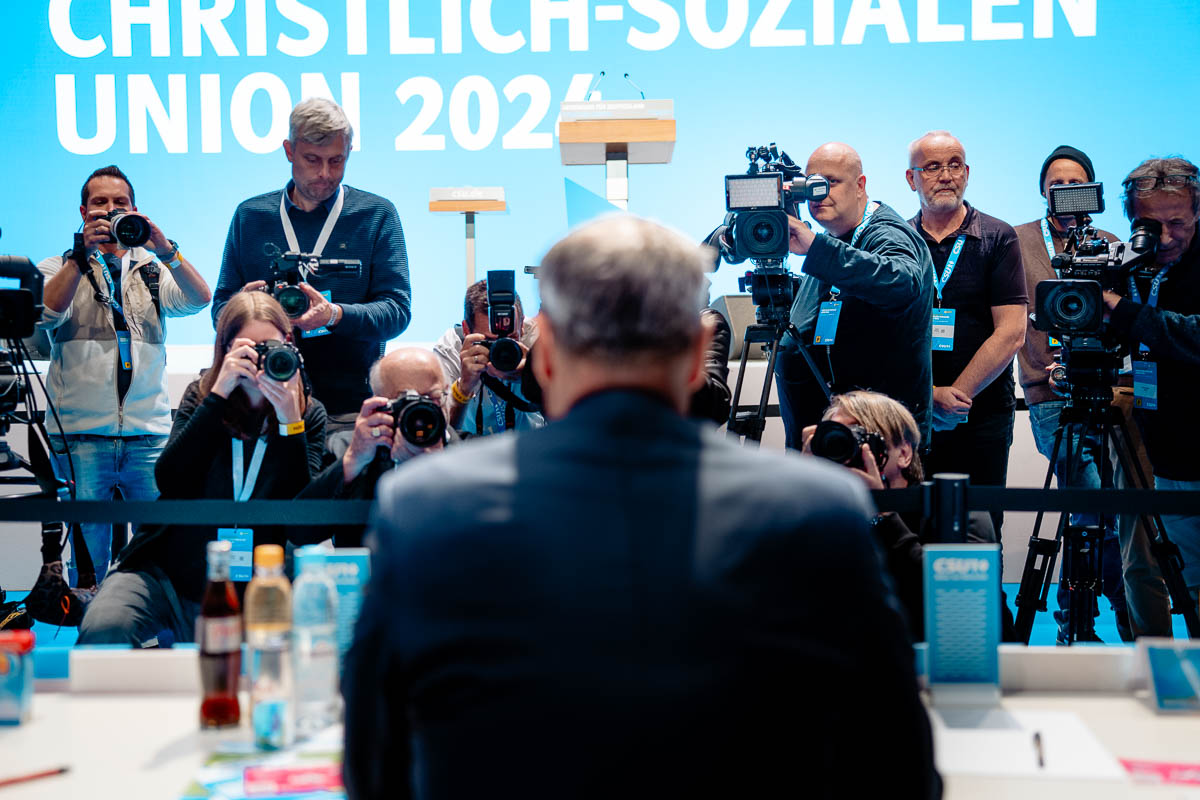 Markus Söder auf dem CSU Parteitag in Augsburg
