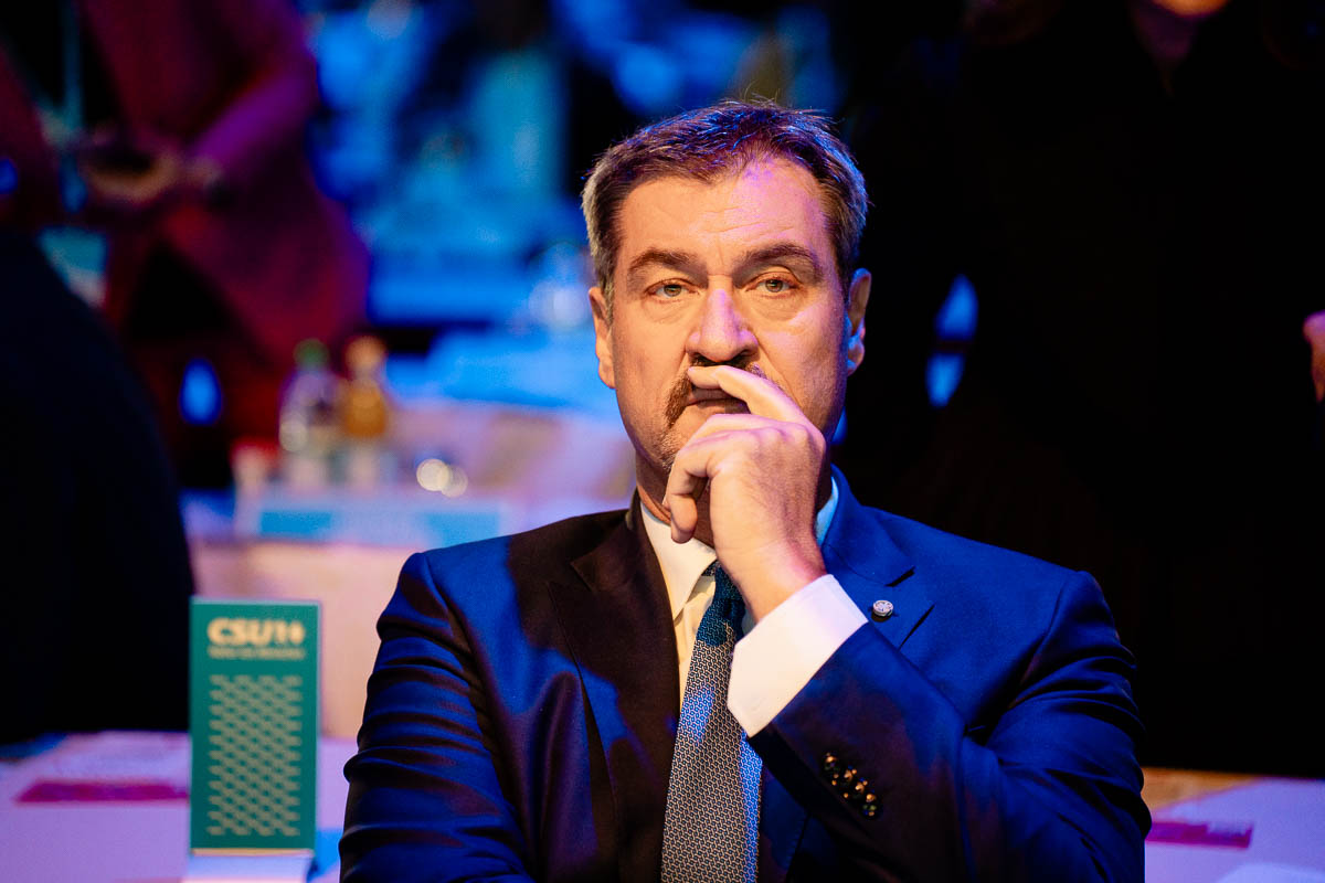 Markus Söder auf dem CSU Parteitag in Augsburg