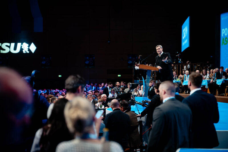 Markus Söder auf dem politischen Aschermittwoch in Passau